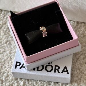 Pandora Rose Gold Space In My Heart Spacer Charm (Retired)
